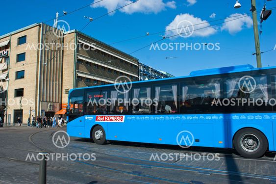 Bus in Kaivopuisto, Gothenburg, Sweden