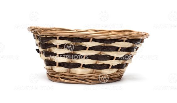 Basket on white background
