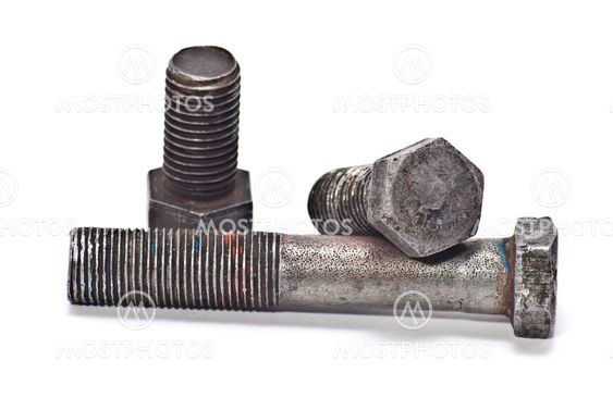 Old bolts with thread