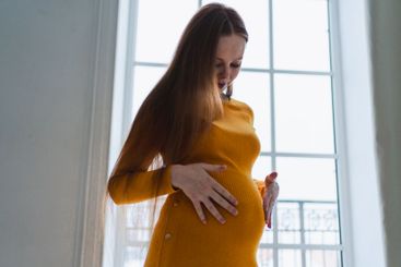 Pregnancy motherhood people expectation future. Pregnant...