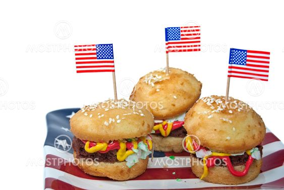 American Hamburger Cakes