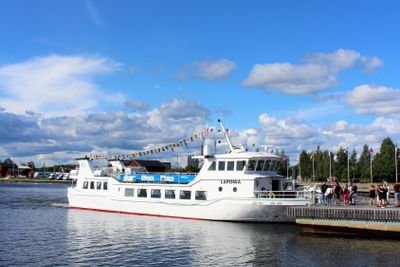 Turbåten Laponia vid Västra Kajen i Piteå