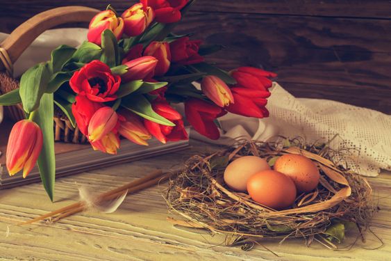 The easter composition.