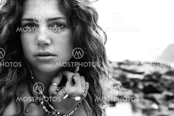 Woman looking at viewer.