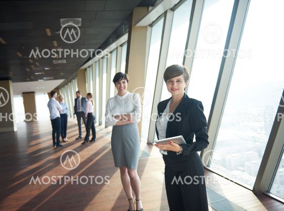 business people group, females as team leaders