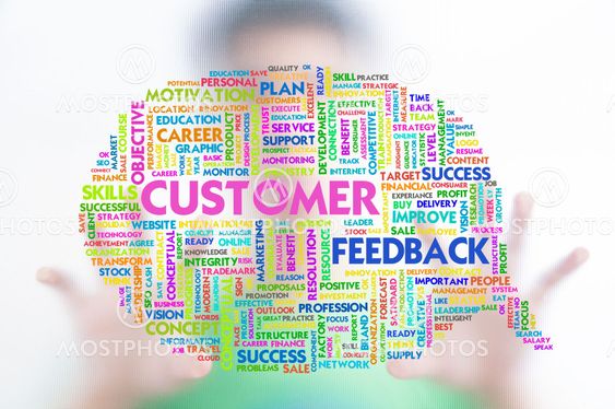 Business man with business word cloud on the screen,...