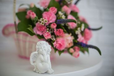 beautiful colourful blossoming flowers bouquet of fresh...