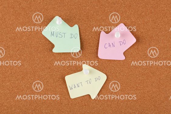 Reminder notes "MUST DO" ,"CAN DO"and...
