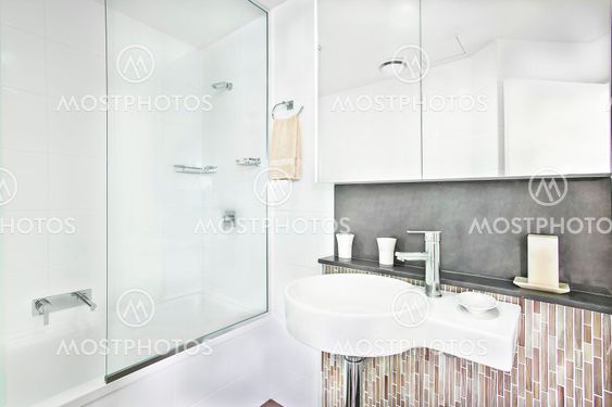 luxurious wash room interior with facilities.