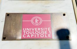 University of Toulouse 1 Capitole sign university sign 