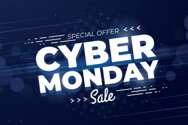 Flat deisgn cyber monday concept