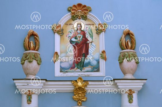Detail of Mykhailivsky cathedral in Kyiv