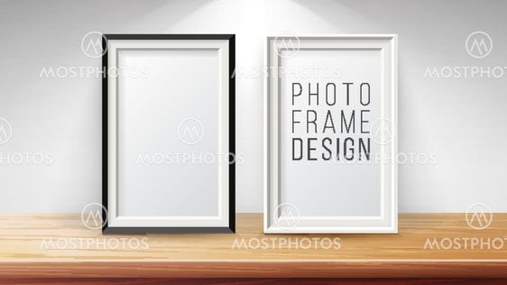 Vertical Frame Mock Up Vector. Good For Display Your...