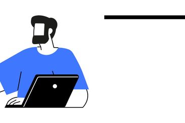 Man with laptop explaining concept alongside a secure...