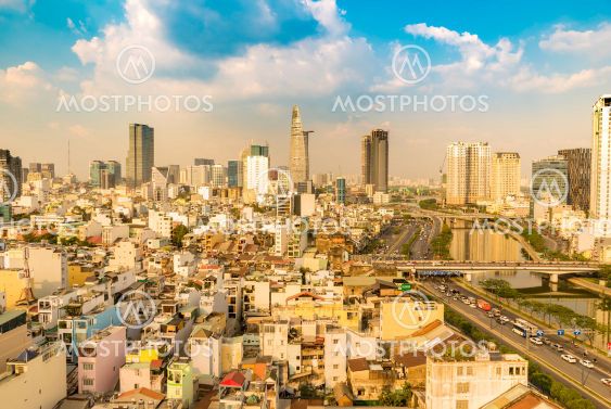 View of the skyline of Ho Chi Minh City during the day