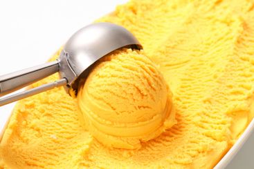 Yellow ice cream