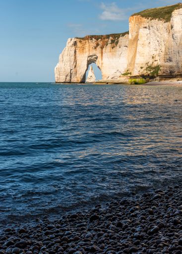 Beautiful seaside landscape of cliffs on the Normandy...