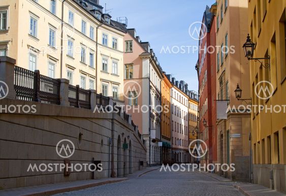 Stockholm, old town street.