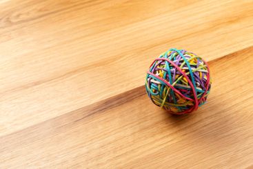 elastic bands ball