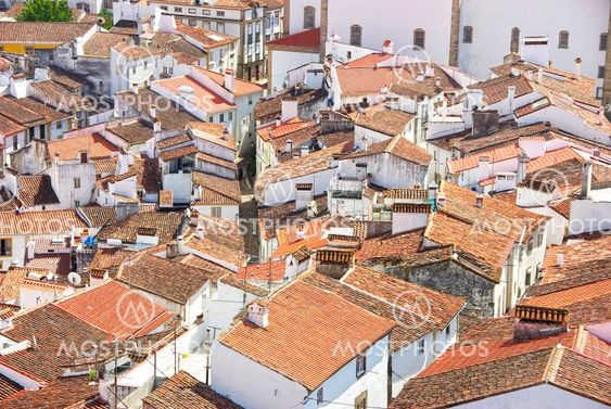Roofs and streets of Castelo de Vide village