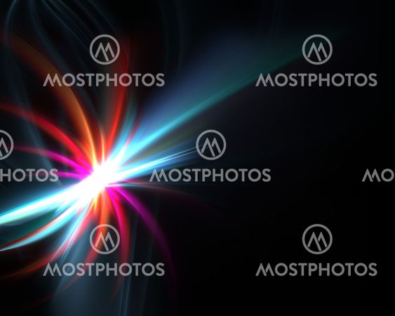 Blue Fractal Plasma Backdrop