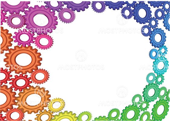 abstract background with gears