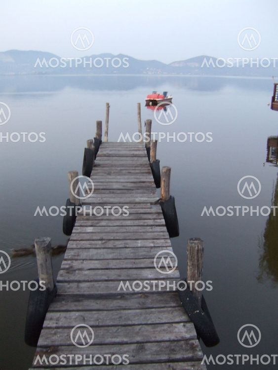 Jetty at Torre del Lago, Tuscany