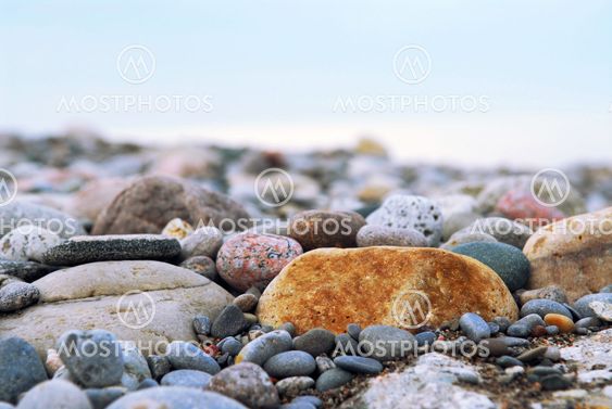 Beach pebbles