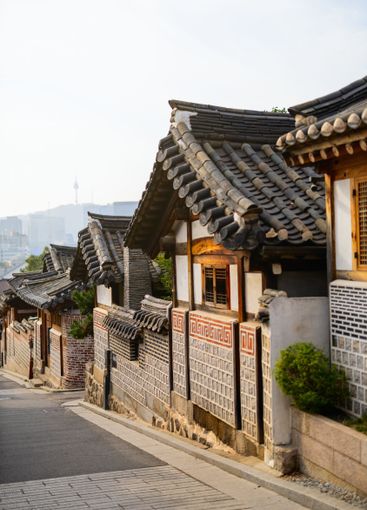 Traditional Hanok street in Seoul
