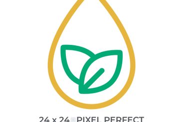 Clean water colorful line ui icon