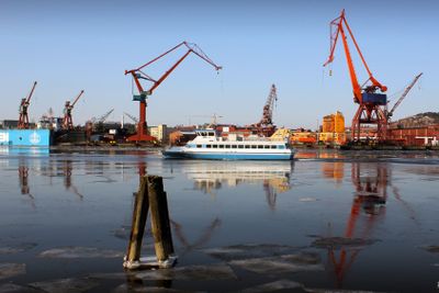 Färja på Göta Älv