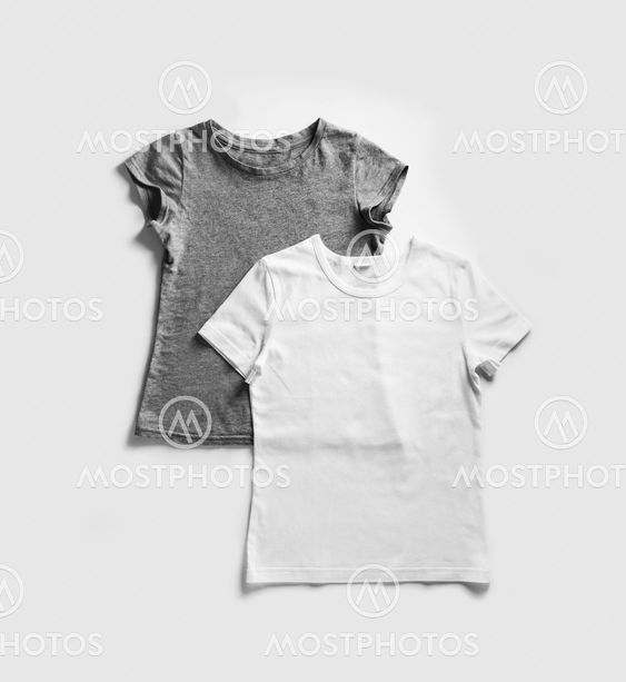White and gray t-shirts
