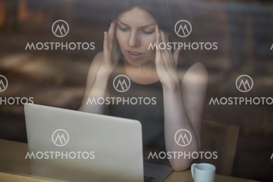 Young woman frustrated