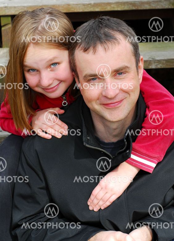 Father daughter portrait