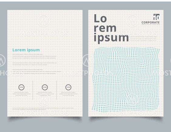 Brochure layout design template, Annual report, Leaflet,...