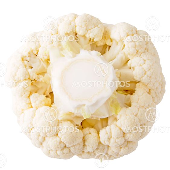 Cauliflower isolated on white