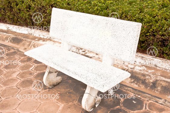 Marble chair.