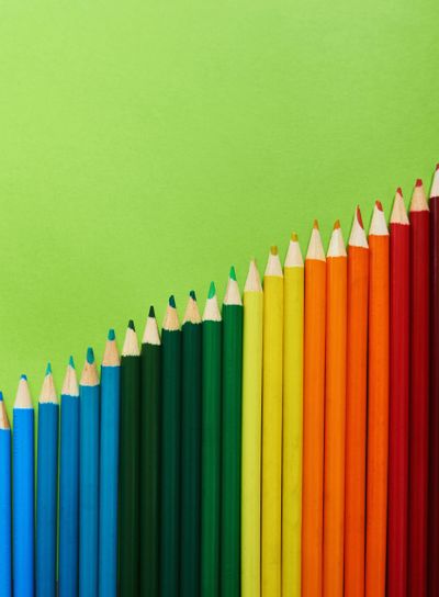 Whats your favourite colour. Studio shot of different...