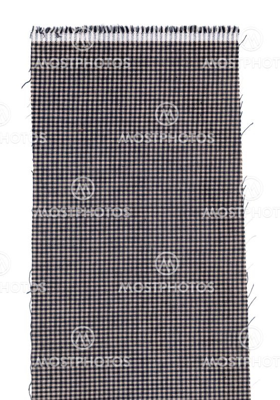 Black and white square fabric pattern