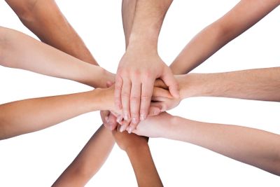 People Hand Stacked Together