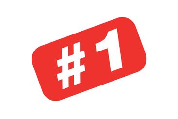 Number 1 Letter Rubber Stamp Vector Template