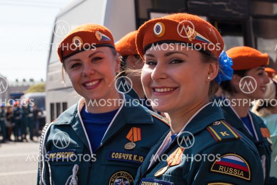 Participants of Russian Army Parade Victory Day - May 9,...