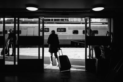 Resenärer på Stockholm C