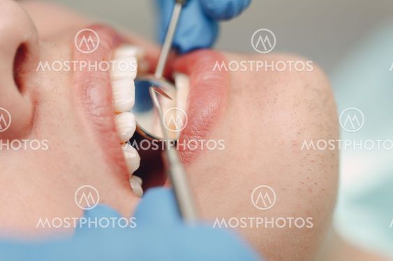 Dentistry. Dental clinic. Doctor and patient. Teeth health.