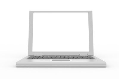 Laptop computer isolated on white.
