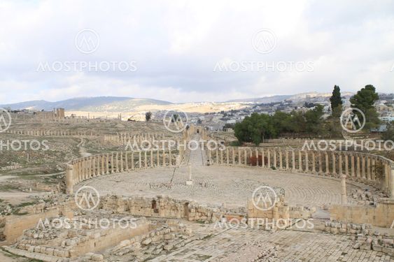 Oval Plaza,Jarash Jordan