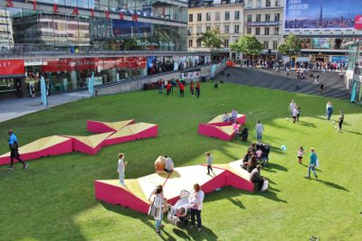 Ett grönskande Sergels torg