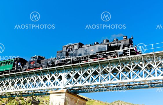 steam train in Douro Valley, Portugal