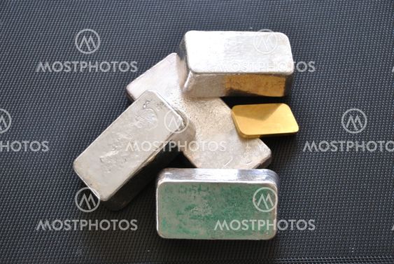 bar of gold and silver