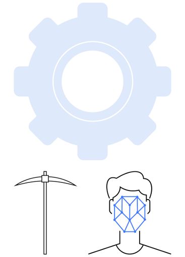 Face Recognition, Mining, and Technology Concept with...